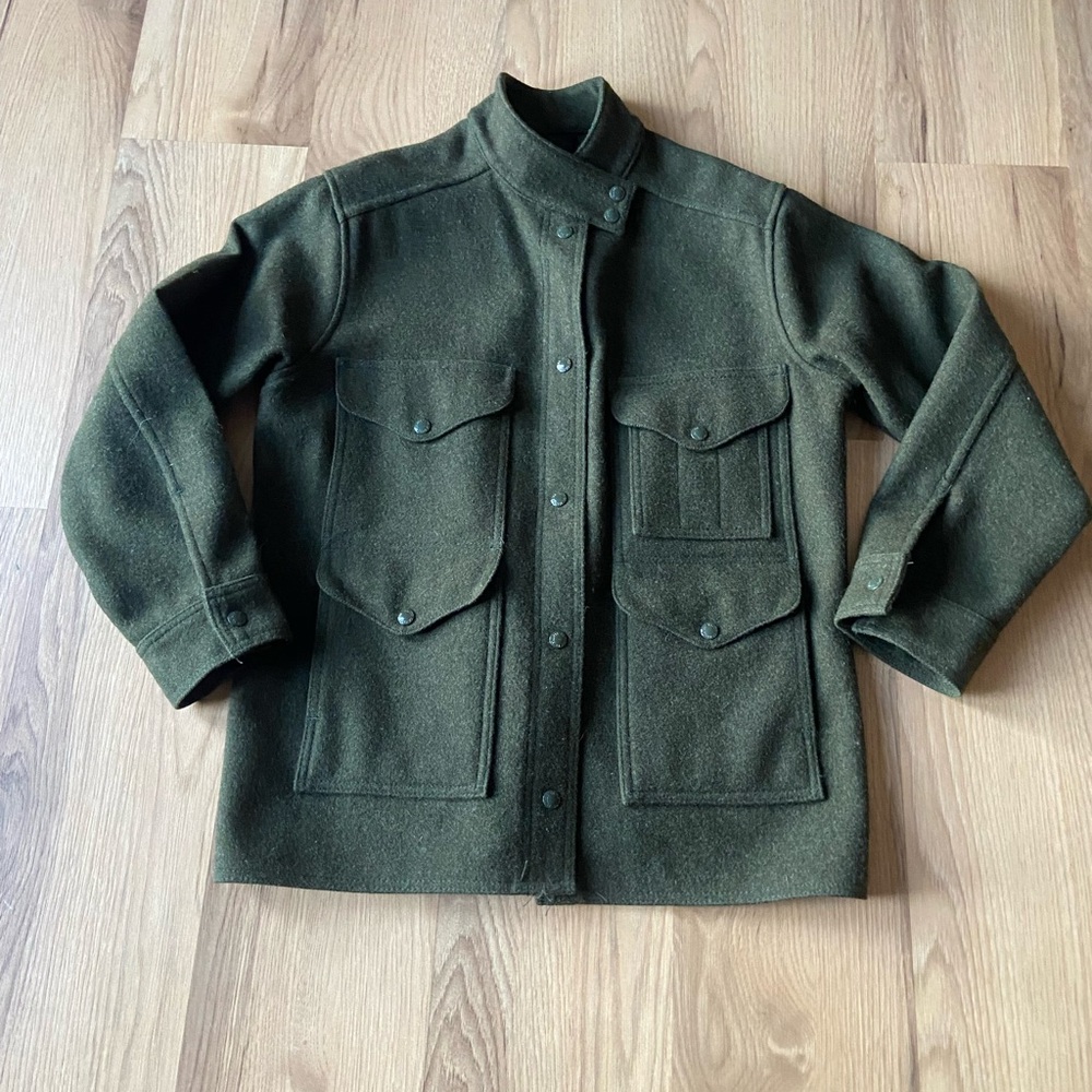 Filson Forest Green Mackinaw Wool Cruiser Jacket Men’s Large